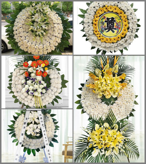 安徽六安市裕安区平桥乡胡家渡村花圈速递